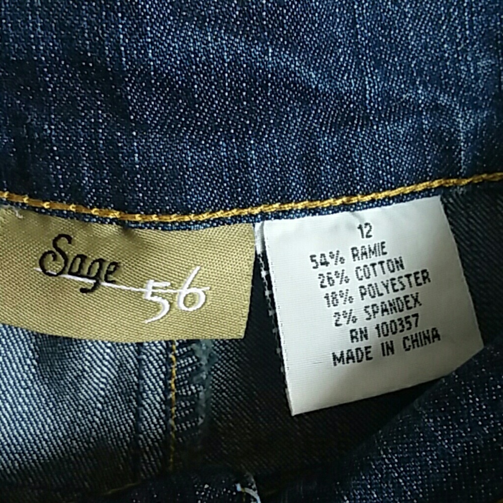 Sage 56 Jeans/ Embroidered - Picture 4 of 6